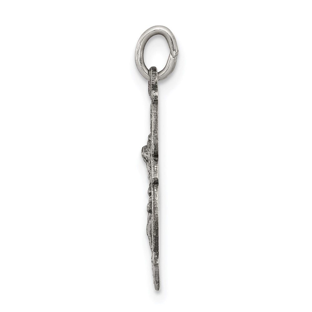 Sterlingsilber Antikisiert St. Michael Abzeichen Medaille