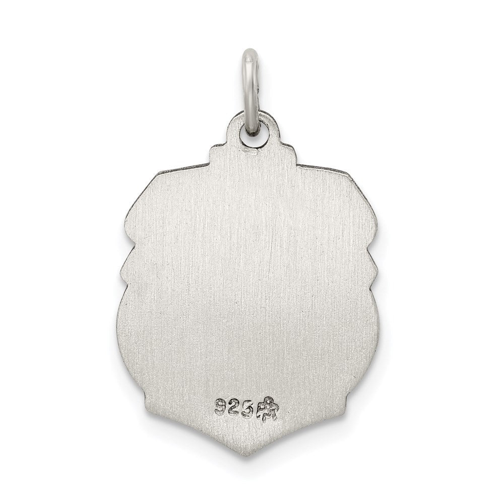 Sterlingsilber Antikisiert St. Michael Abzeichen Medaille