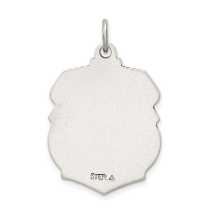 Sterlingsilber Antikisiert Diamantiert St. Michael Abzeichen Medaille