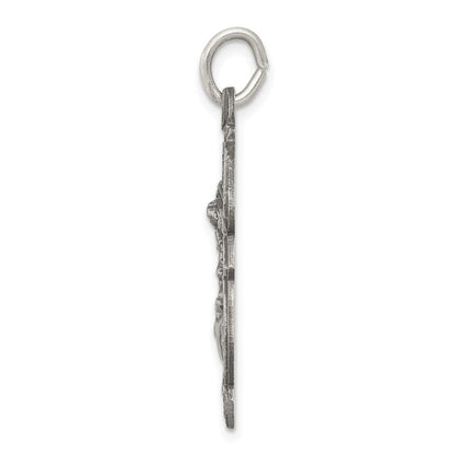 Sterlingsilber Antikisiert St. Michael Abzeichen Medaille