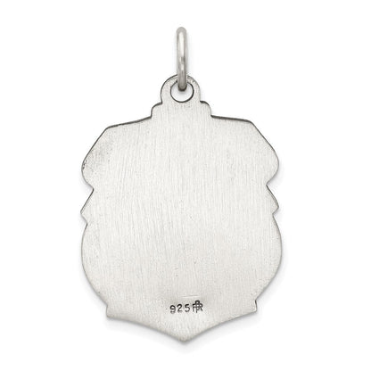 Sterlingsilber Antikisiert St. Michael Abzeichen Medaille