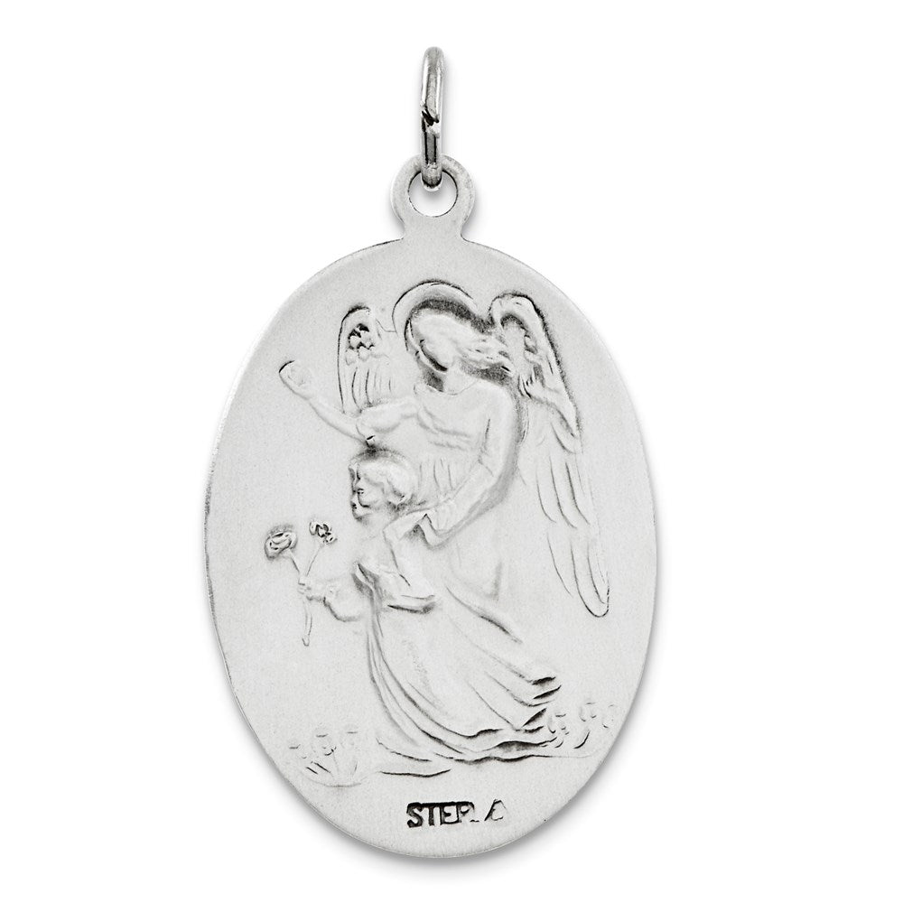Sterlingsilber Antikisiert Wendbar St. Michael Medaille