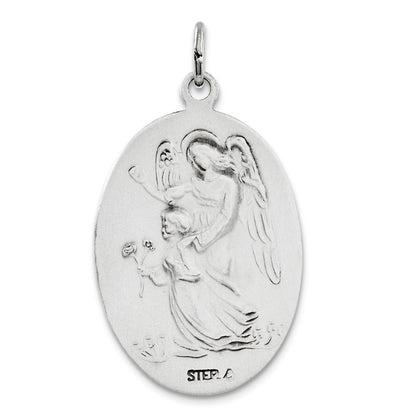 Sterlingsilber Antikisiert Wendbar St. Michael Medaille