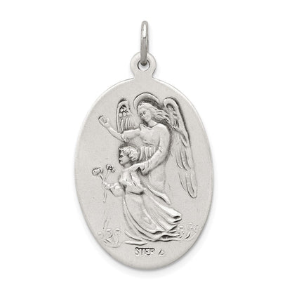 Sterlingsilber Antikisiert Wendbar St. Michael Medaille