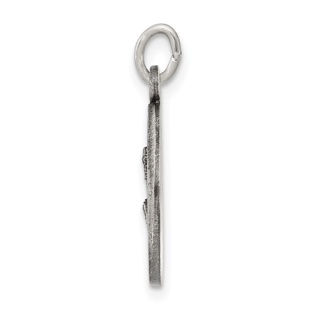 Sterlingsilber Antikisiert St. Peregrine Medaille