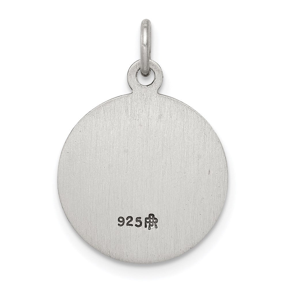 Sterlingsilber Antikisiert St. Peregrine Medaille
