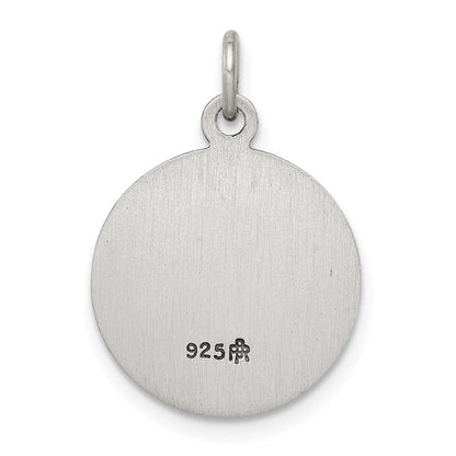 Sterlingsilber Antikisiert St. Peregrine Medaille