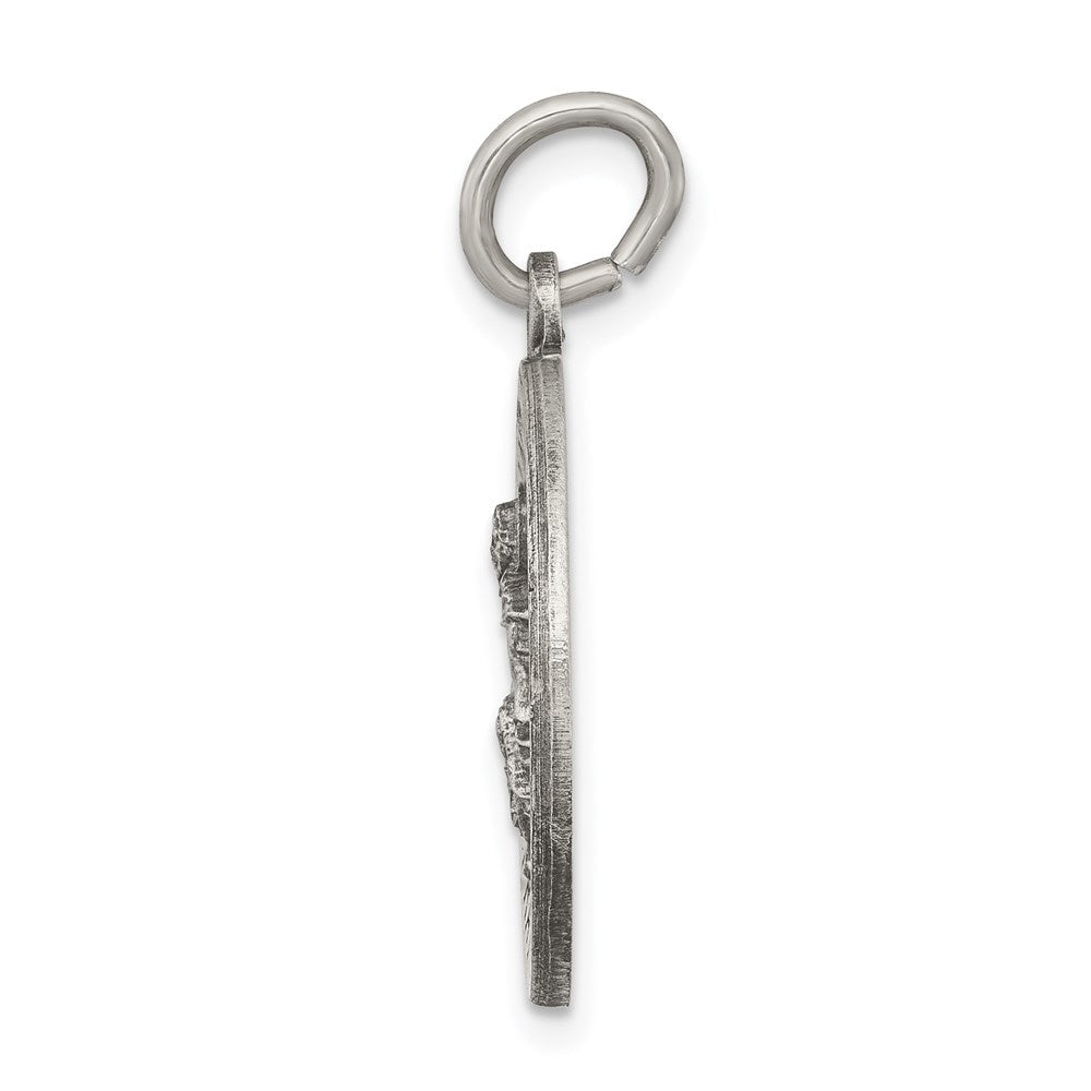 Sterlingsilber Antikisiert St. Peregrine Medaille