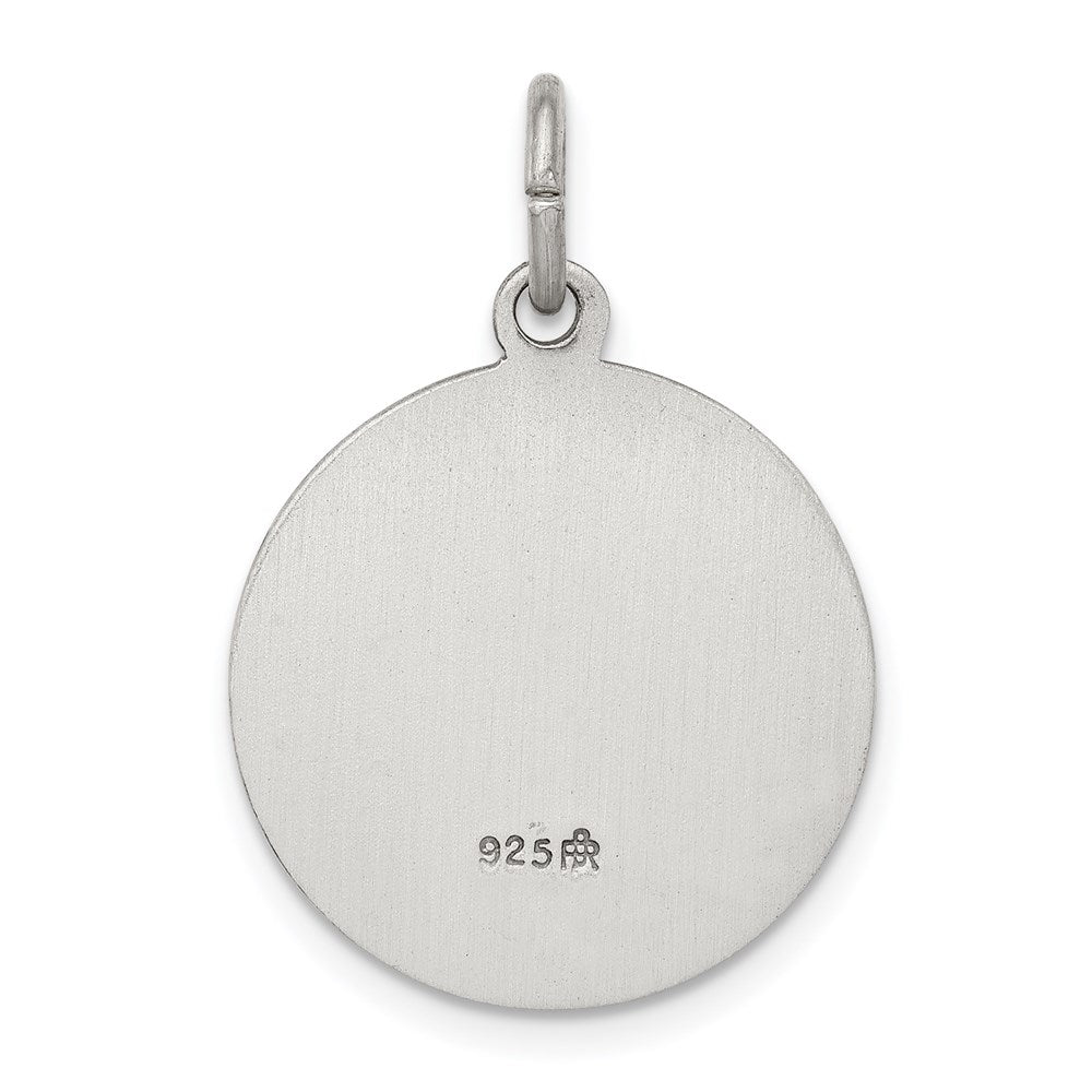 Sterlingsilber Antikisiert St. Peregrine Medaille