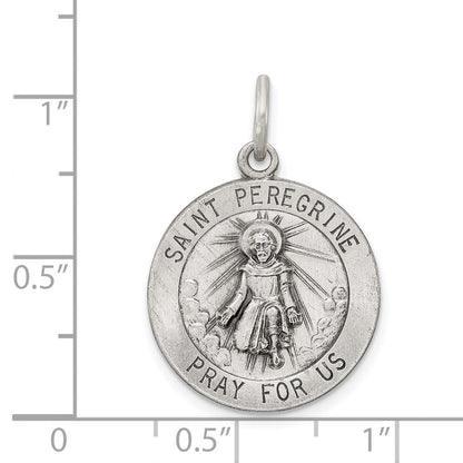 Sterlingsilber Antikisiert St. Peregrine Medaille