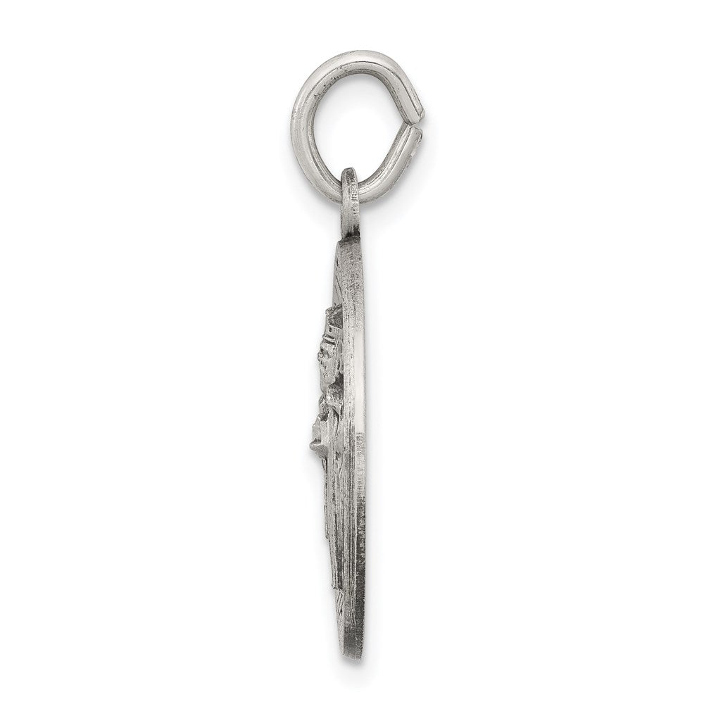 Sterlingsilber Antikisiert Saint Patrick Medaille
