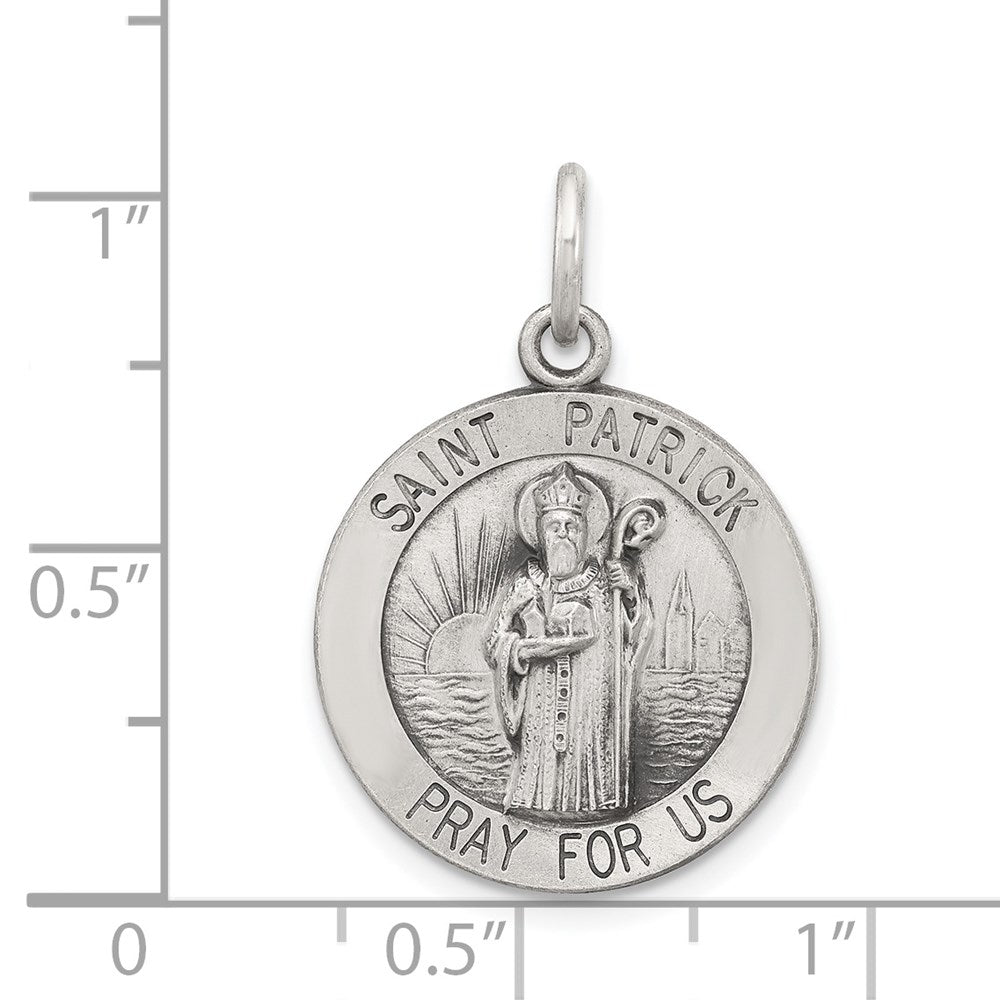 Sterlingsilber Antikisiert Saint Patrick Medaille