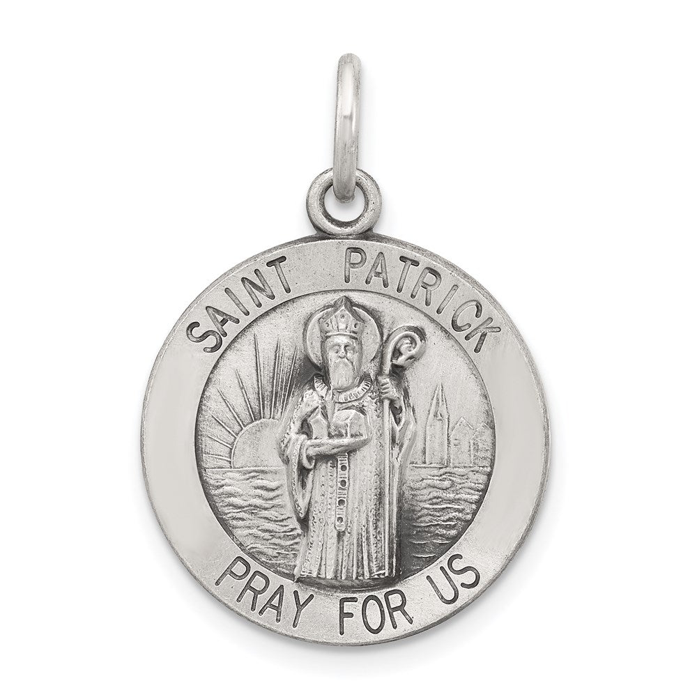 Sterlingsilber Antikisiert Saint Patrick Medaille