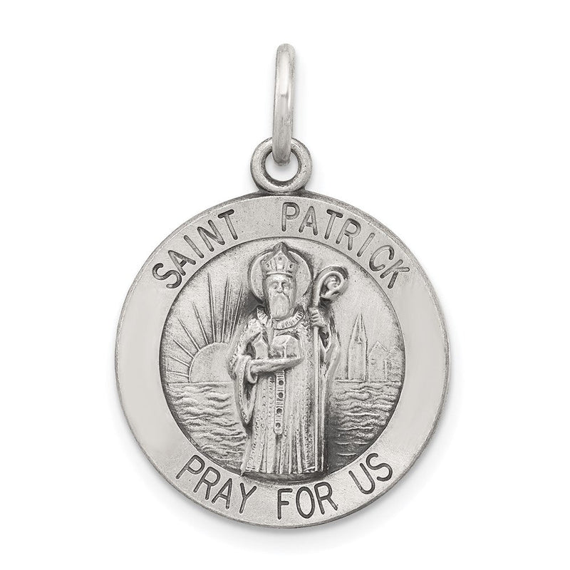 Sterlingsilber Antikisiert Saint Patrick Medaille