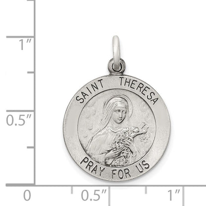 Sterlingsilber Antikisiert St. Theresa Medaille