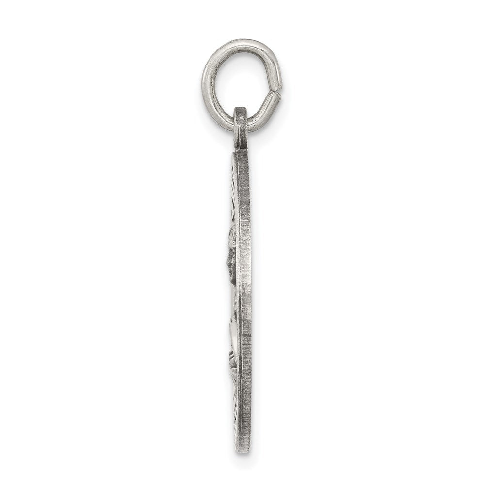 Sterlingsilber Antikisiert St. Theresa Medaille