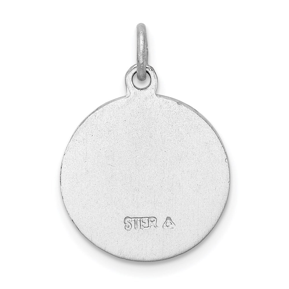 Sterlingsilber Rhodiniert & Vermeil Schutzengel Engel Medaille