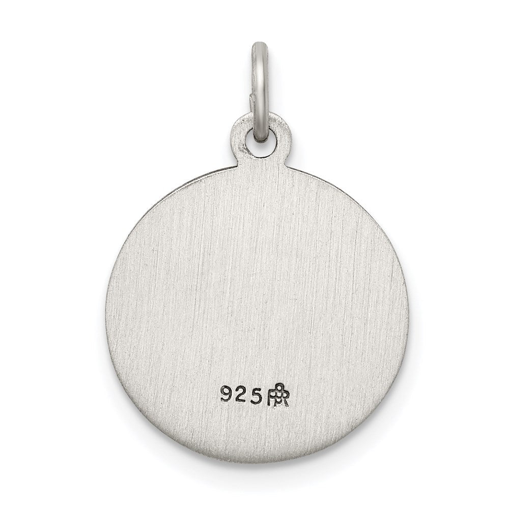 Sterlingsilber Antikisiert Schutzengel Engel Medaille
