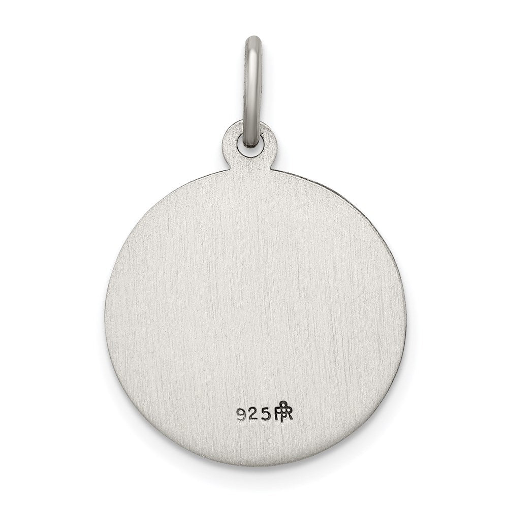 Sterlingsilber Antikisiert Schutzengel Engel Medaille