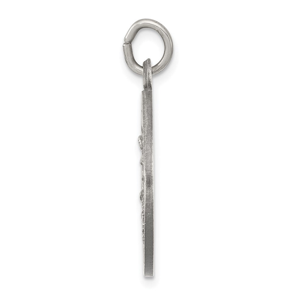 Sterlingsilber Antikisiert Schutzengel Engel Medaille