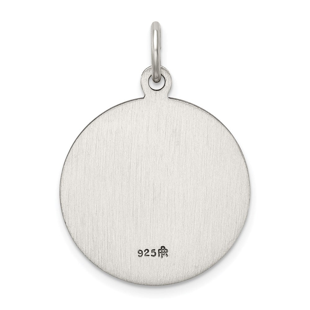 Sterlingsilber Antikisiert Schutzengel Engel Medaille