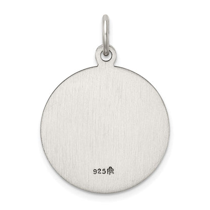 Sterlingsilber Antikisiert Schutzengel Engel Medaille