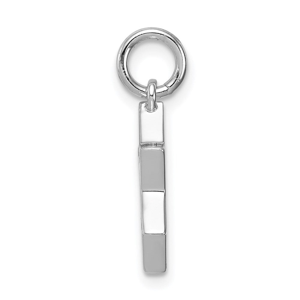 Sterlingsilber Rhodiniert Emailliert Blau Stern Of David Charm