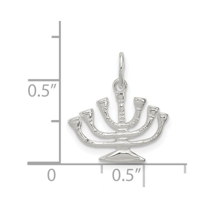 Sterlingsilber Menorah Charm