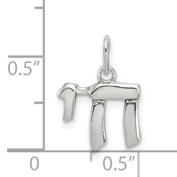 Sterlingsilber Chai Leben Charm