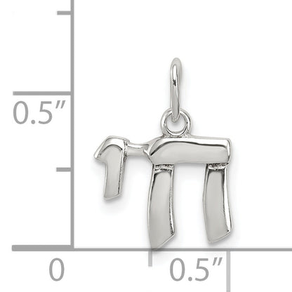 Sterlingsilber Chai Leben Charm