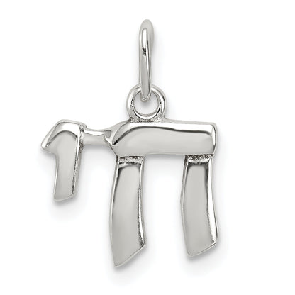 Sterlingsilber Chai Leben Charm