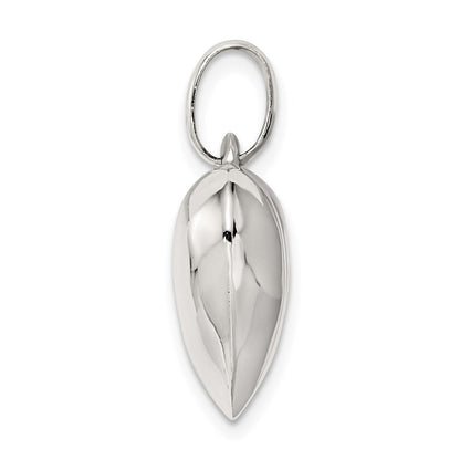 Sterlingsilber Gewölbt Herz Charm