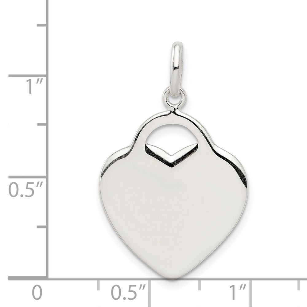 Sterlingsilber Herz Charm