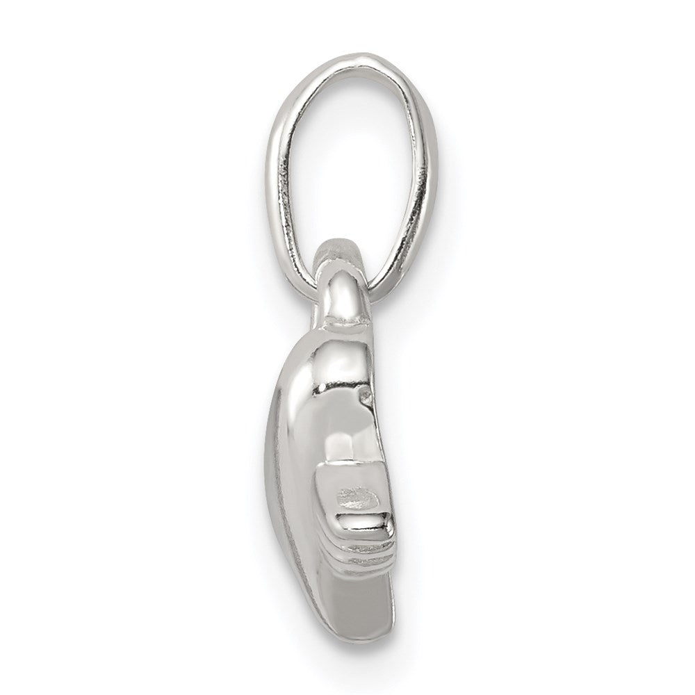 Sterlingsilber Herz mit Flügel Charm