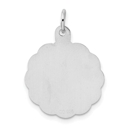 Sterlingsilber Rhodiniert First Heilig Kommunion Plättchen Charm