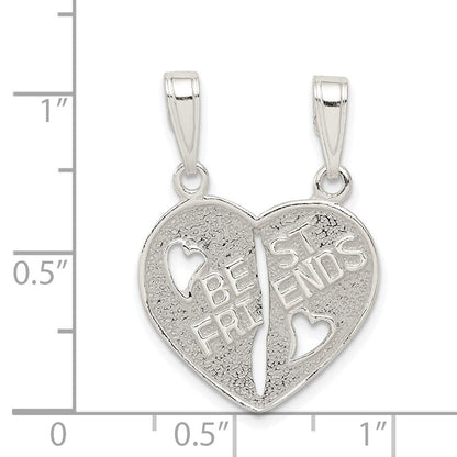 Sterlingsilber Beste Friends Break Apart Herz
