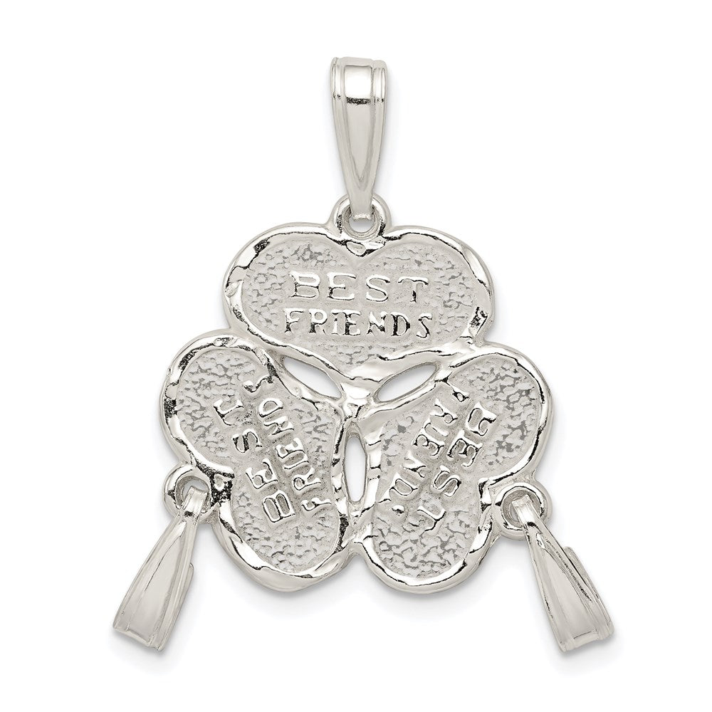 Sterlingsilber 3-piece Break Apart Beste Friends Charm