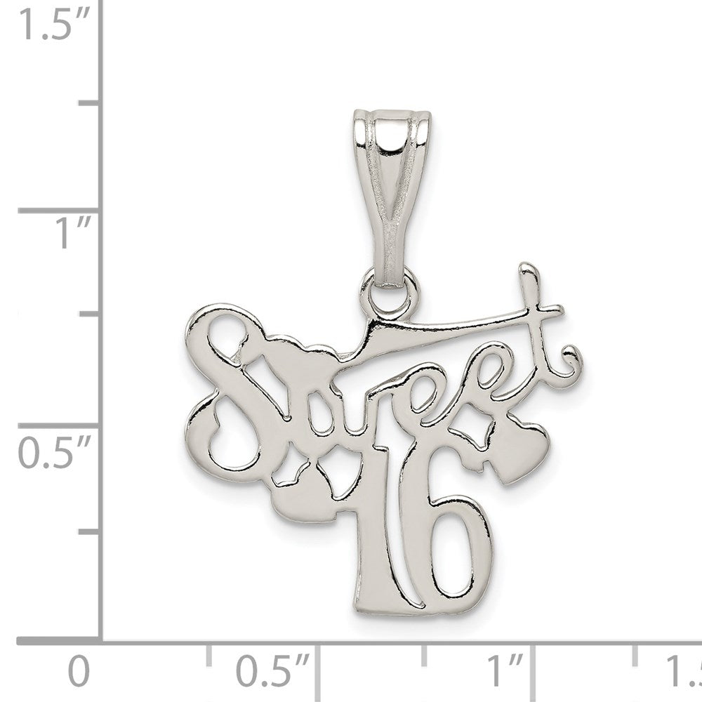 Sterlingsilber Süß 16 Anhänger