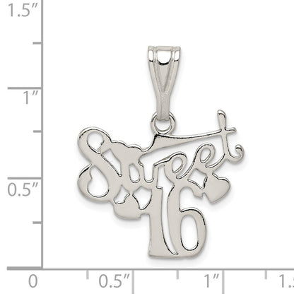 Sterlingsilber Süß 16 Anhänger