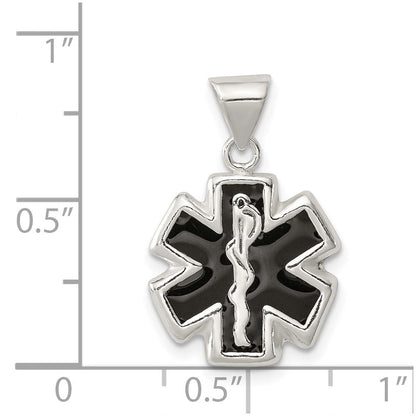 Sterlingsilber Emailliert Medizinisch Charm
