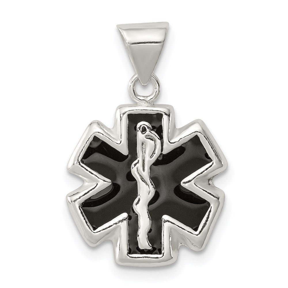Sterlingsilber Emailliert Medizinisch Charm