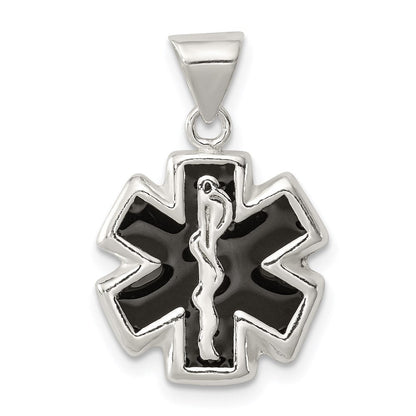 Sterlingsilber Emailliert Medizinisch Charm