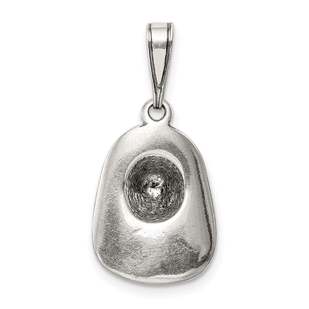 Sterlingsilber Antikisiert Fireman Helm Charm