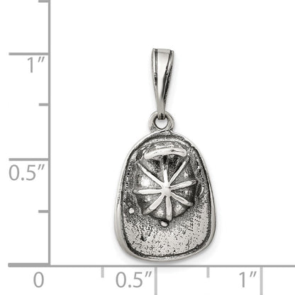 Sterlingsilber Antikisiert Fireman Helm Charm