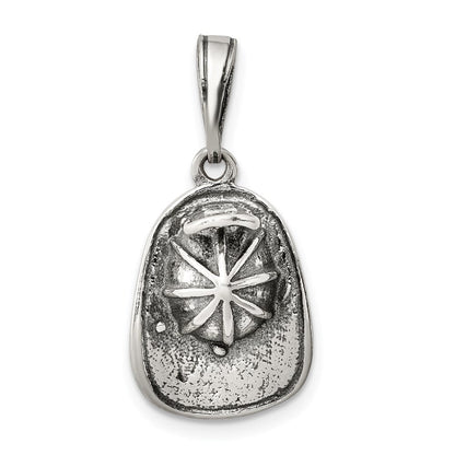 Sterlingsilber Antikisiert Fireman Helm Charm