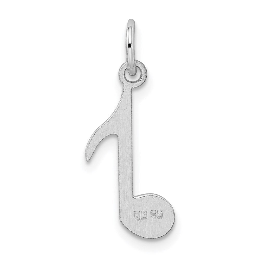 Sterlingsilber Rhodiniert Musical Note Poliert Charm