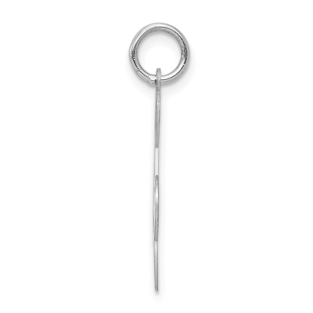 Sterlingsilber Rhodiniert Noten Schlüssel Poliert Charm