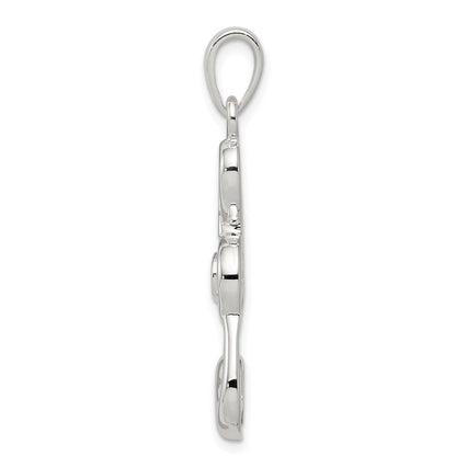 Sterlingsilber Noten Schlüssel Charm