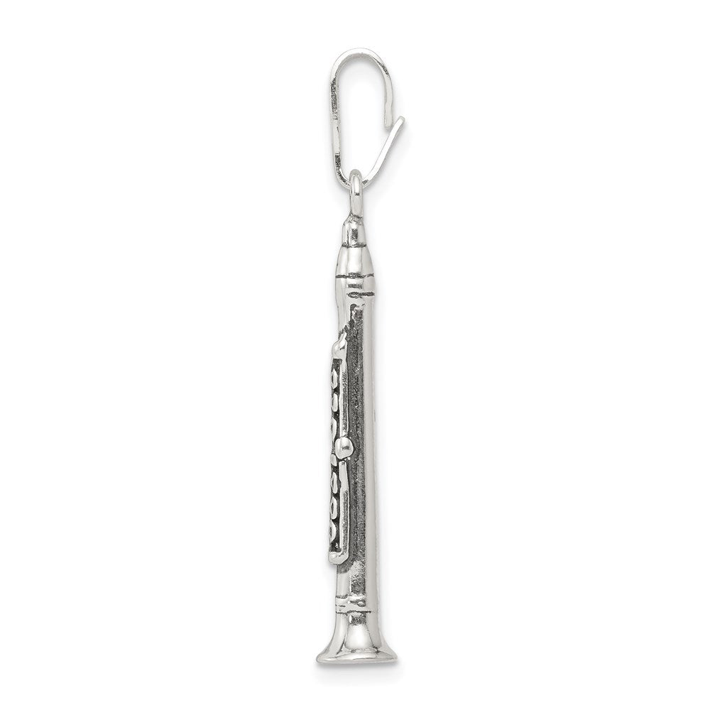 Sterlingsilber Antikisiert Clarinet Charm