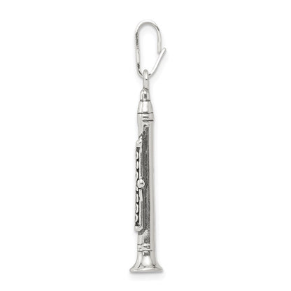 Sterlingsilber Antikisiert Clarinet Charm
